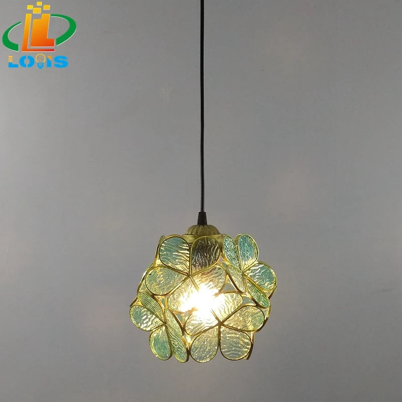 lampe à pétales en verre style nordique pour décoration intérieure - vue 6 sur 18