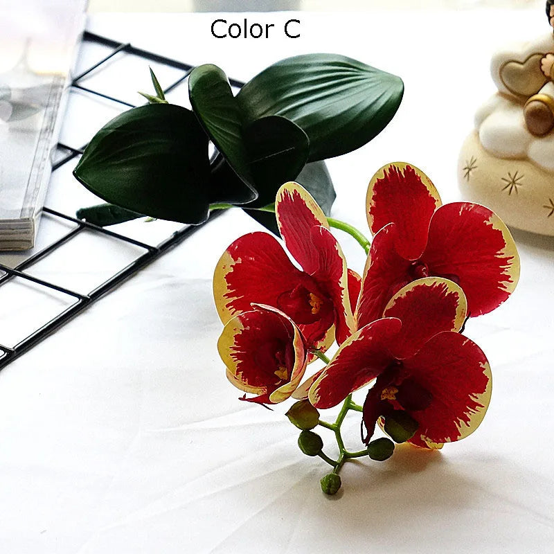 mini branche dorchidée artificielle pour décoration de mariage et domicile - vue 5 sur 13
