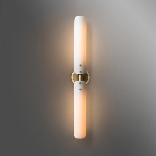 applique murale moderne art déco en cuivre doré  lampe LED décorative - vue 7 sur 10