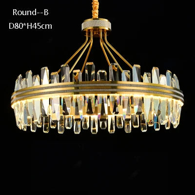 lustre en cristal rond design postmoderne pour un intérieur créatif - vue 11 sur 15