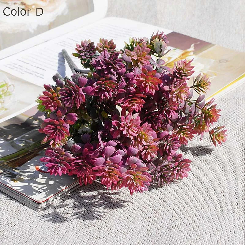 28 têtes de plantes succulentes artificielles pour décoration mariage jardin - vue 11 sur 12