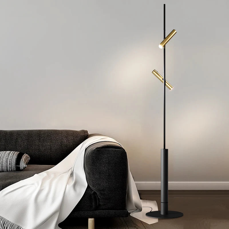 Nordique minimaliste moderne Led projecteur Projection lampadaire lampe sur pied salon décor à la maison canapé chambre lampe de chevet
