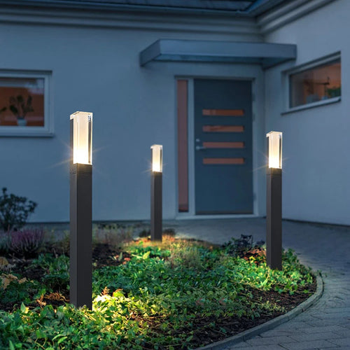 lampe de jardin led extérieure étanche en aluminium pour allée - vue 3 sur 6