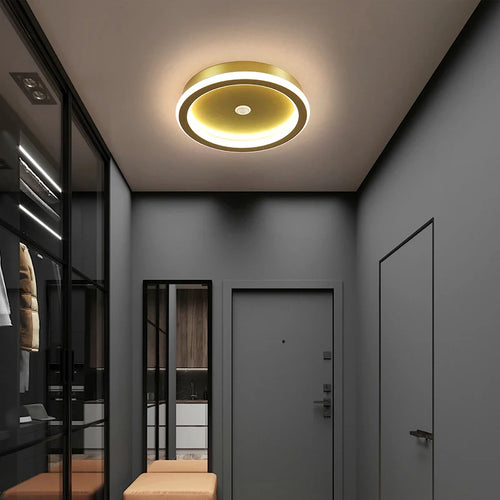 plafonnier led à induction avec capteur de mouvement pour intérieur - vue 3 sur 12