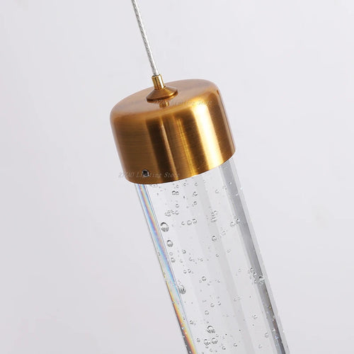 suspension moderne en cristal à bulles pour bars et cafés - vue 4 sur 9