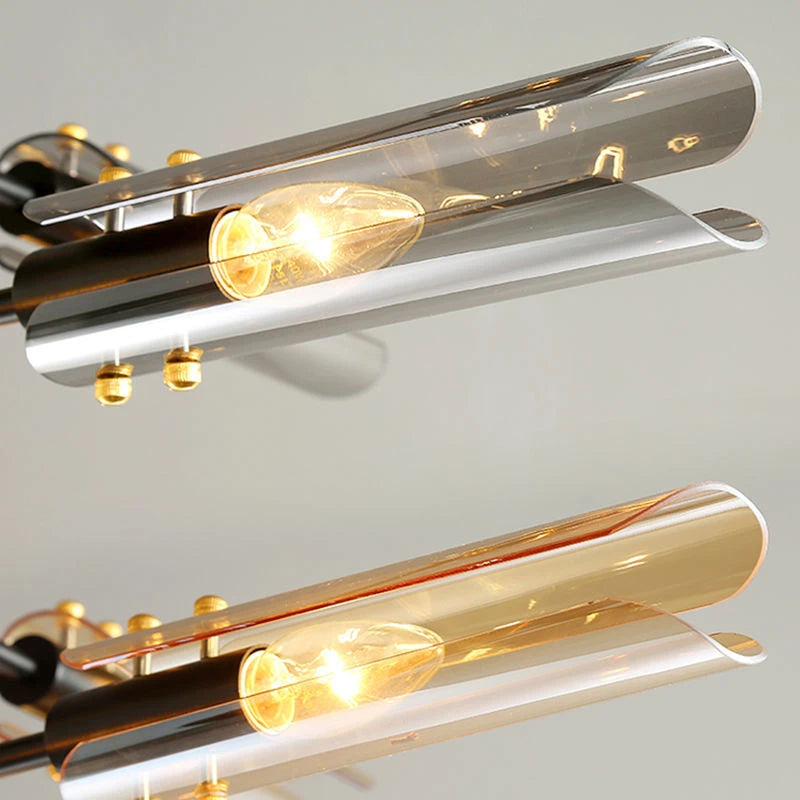 lustre en verre au design nordique et créatif