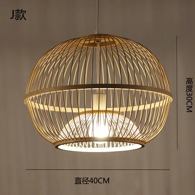 lustre en bambou style zen pour ambiance relaxante - vue 23 sur 29