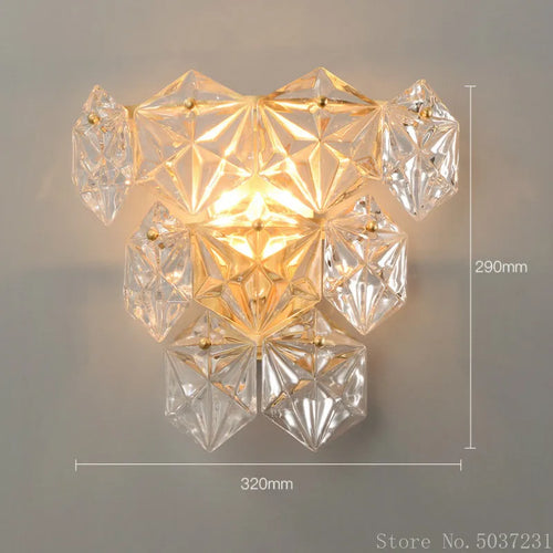 applique murale en cristal de luxe design moderne décoratif - vue 5 sur 7