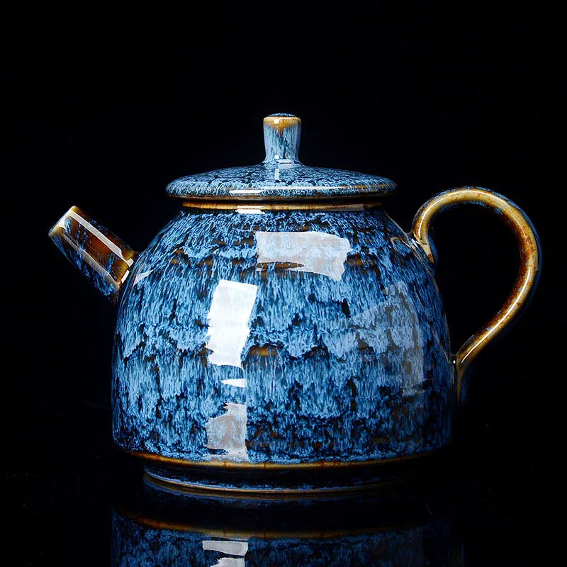 Théière kung fu en céramique style traditionnel chinois