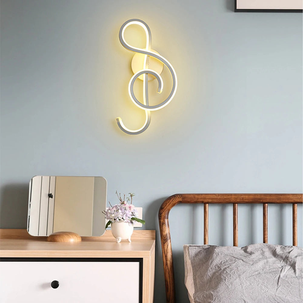 applique murale led moderne nordique intérieur salon chambre table chevet - vue 4 sur 11