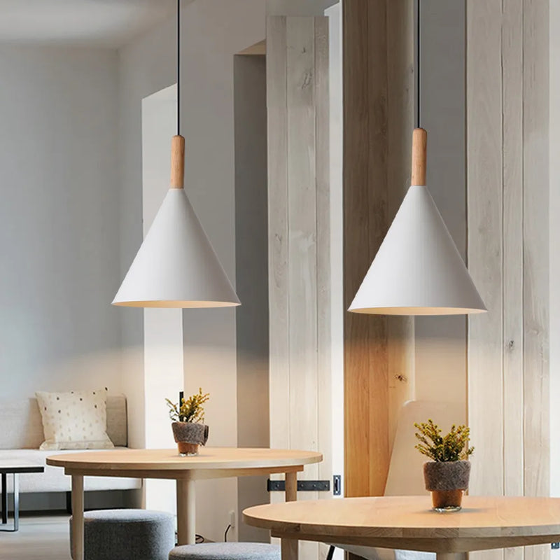 Nordique moderne LED bois suspension lumières luminaires De cuisine décor à la maison barres chambre suspension lampe lampara De Techo Colgante Moderna