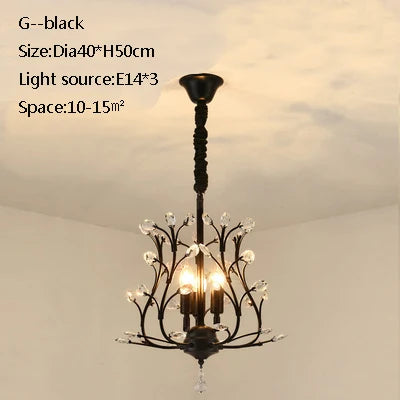plafonnier led en cristal doré pour décoration moderne - vue 15 sur 22