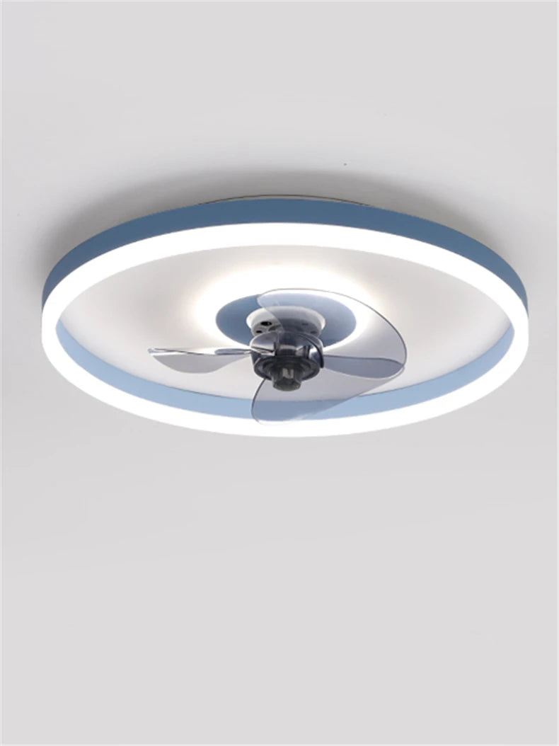 plafonnier moderne à leds avec ventilateur et 3 luminosités - vue 5 sur 18