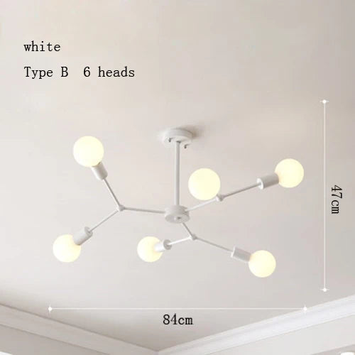 lustre moderne à plusieurs têtes pour intérieur créatif - vue 26 sur 27