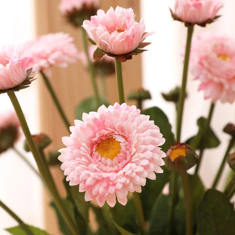 fleurs de calendula artificielles pour décoration de mariage et fête - vue 6 sur 12