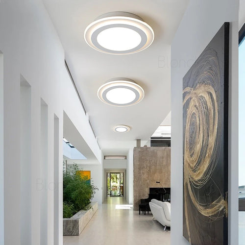plafonnier nordique moderne à leds acrylique pour décoration intérieure - vue 6 sur 10