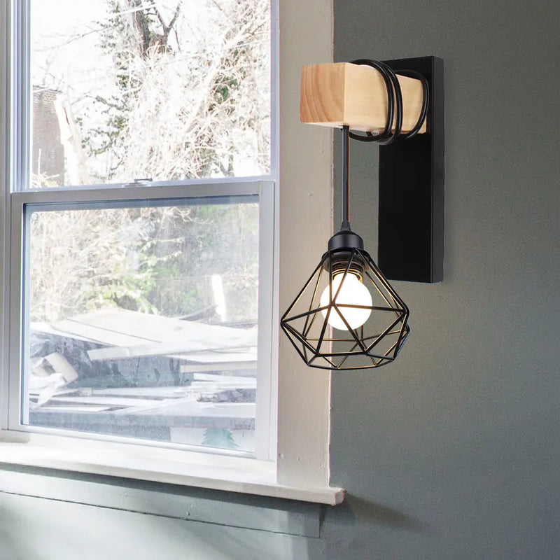 Rétro Vintage applique murale industrielle abat-jour luminaire fer Loft café bar réglable applique lumières Wandlamp décoration LED