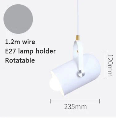 suspension minimaliste nordique avec angle réglable décoratif