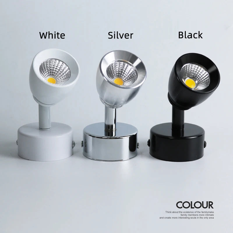 led downlight réglable spot lumière surface lampe intérieur led - vue 4 sur 5