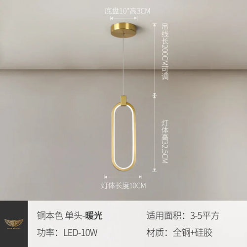 suspension LED design nordique moderne pour intérieur - vue 11 sur 10