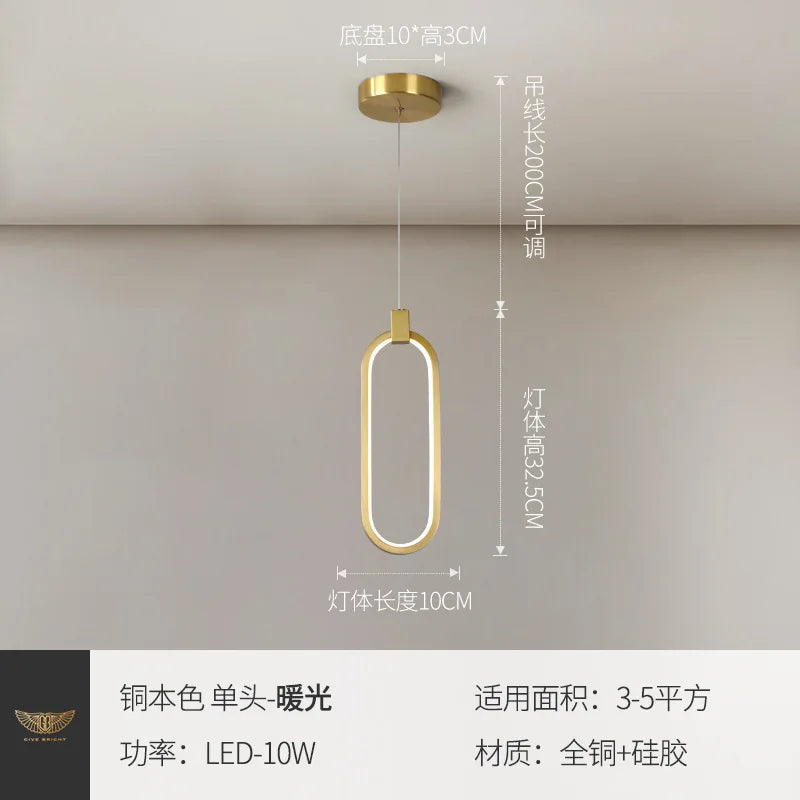 suspension LED design nordique moderne pour intérieur - vue 10 sur 10