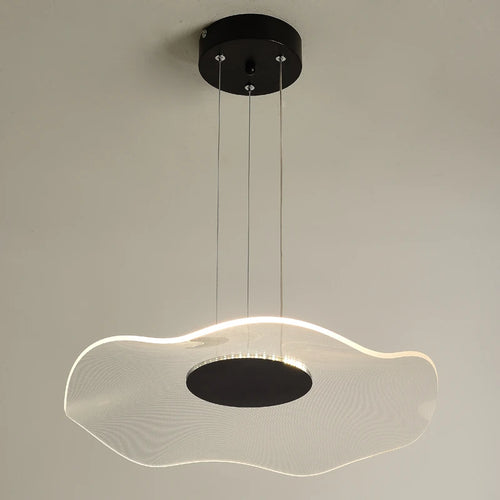 lampe led simple moderne lustre nordique feuille de lotus gradation - vue 6 sur 8
