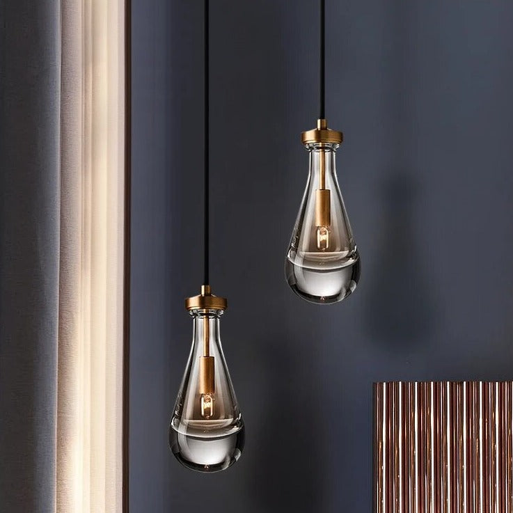 Suspension en cristal au design moderne et luxueux - vue 4 sur 6