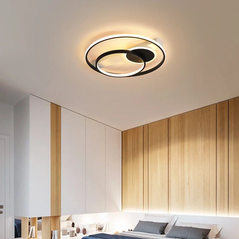 plafonnier moderne ultra mince design simple pour intérieur lumineux - vue 5 sur 12