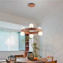 Lustre en noyer pour salon