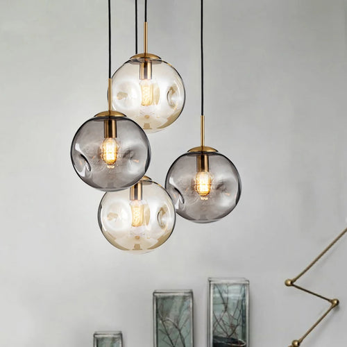 suspension vintage loft led pour luminaire - vue 3 sur 8