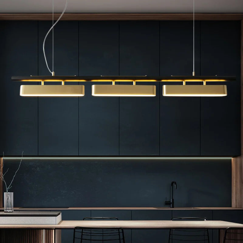 Lustre design LED Fer Forgé Moderne Noir