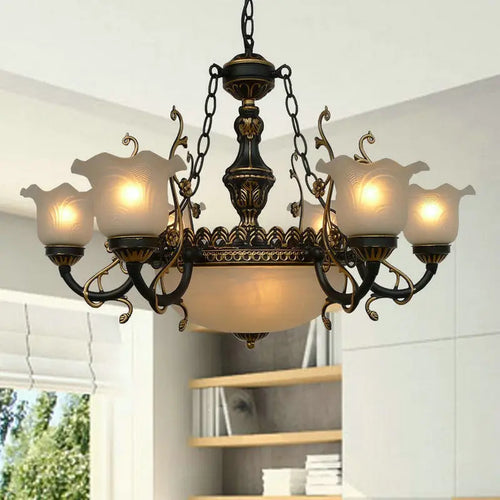 lustre style européen pour éclairage intérieur et décoration maison - vue 11 sur 12