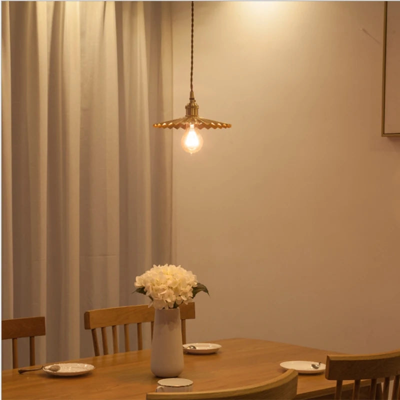 suspension design japonaise en laiton pour intérieur moderne - vue 3 sur 7