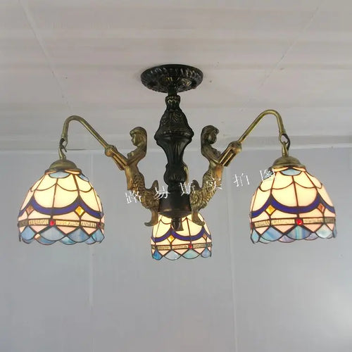lustre méditerranéen tiffany sirène pour intérieur créatif - vue 12 sur 17