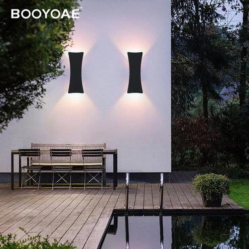 Applique extérieure LED moderne porte lumières escalier entrée balcon maison jardin porche terrasse étanche éclairage mural - vue 3 sur 8