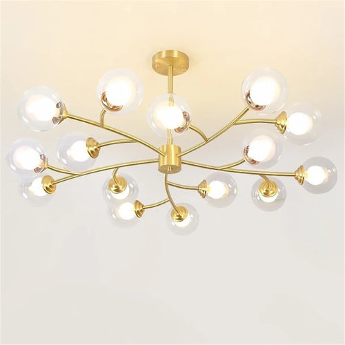 lustre led moderne nouvelle lampe suspension moléculaire nordique