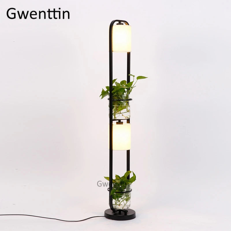 lampadaire moderne à led en verre pour décoration intérieure - vue 5 sur 8