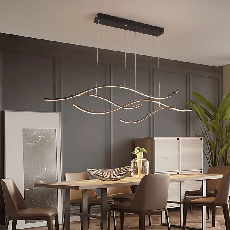 lustre led moderne créatif pour éclairage intérieur décoratif - vue 4 sur 10