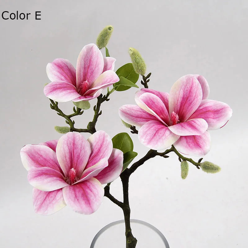 têtes de fleurs artificielles de magnolia pour décoration de mariage et fête - vue 5 sur 11