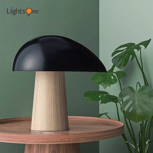 Lampe de table nordique créative en forme de champignon