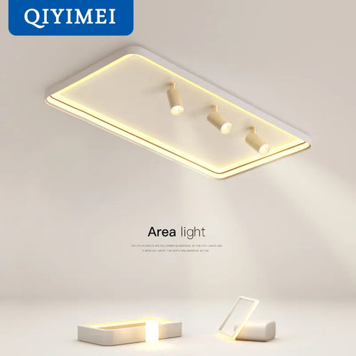 Plafonnier moderne à LEDs lumières pour salon chambre intérieur rond carré Rectangle monté en Surface éclairage - vue 5 sur 16