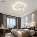 lustre moderne en fer forgé acrylique avec led intégrées