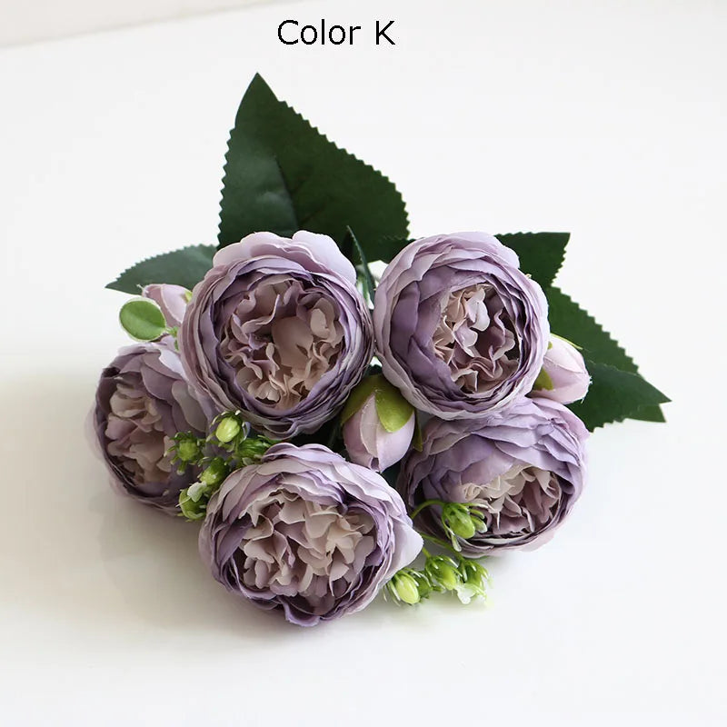 bouquet de fleurs artificielles pour décoration de jardin et mariage - vue 9 sur 18