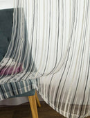 Voilage rayé style européen pour salon ou chambre