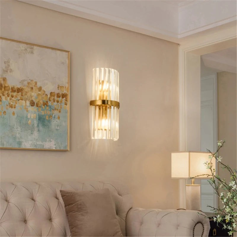 applique murale en cristal de luxe pour décoration intérieure - vue 7 sur 9