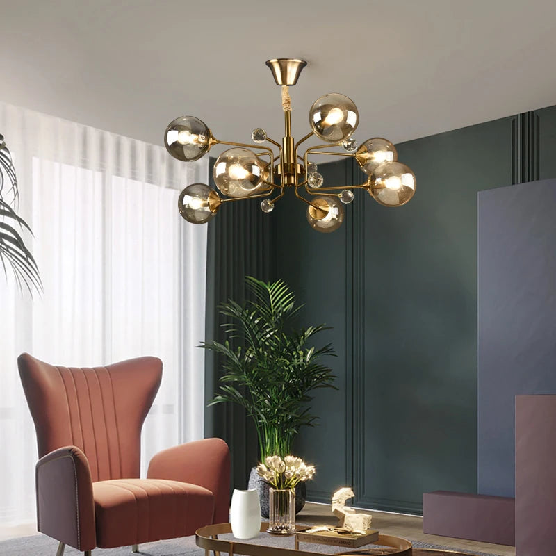 suspension nordique en verre transparent pour intérieur réglable - vue 5 sur 18