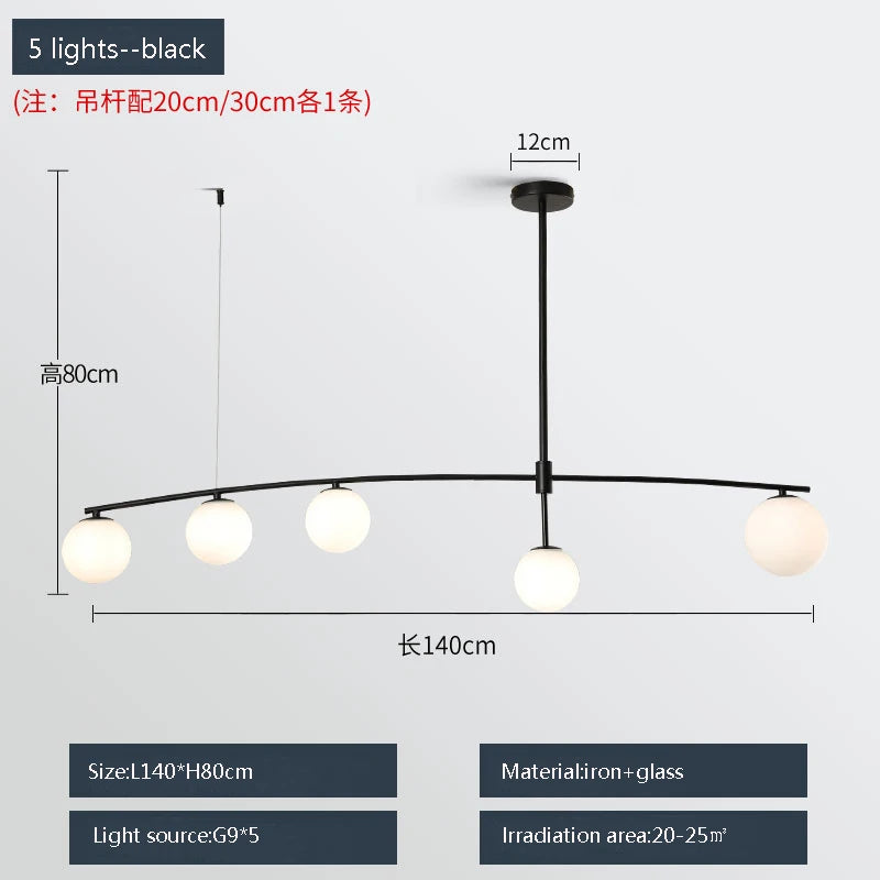 suspension moderne en métal et verre pour intérieur - vue 14 sur 18