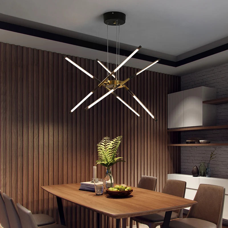plafonnier led suspendu design nordique moderne luminaire décoratif intérieur - vue 3 sur 6