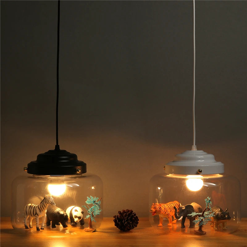 suspension led dessin animé nordique animaux mignons cadeau décoratif