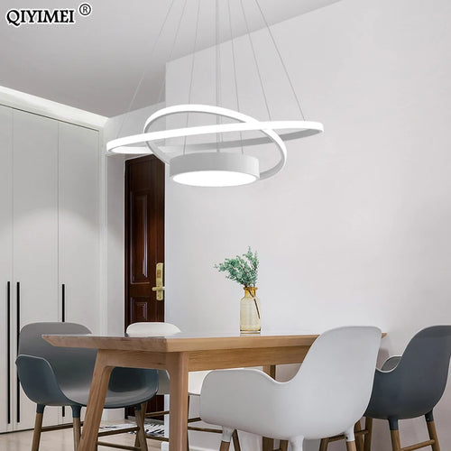 lampes suspendues led modernes luminaires d'intérieur abajur - vue 3 sur 9